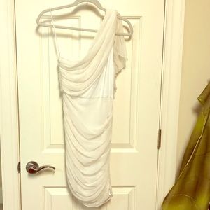 Alice & Olivia white cocktail dress